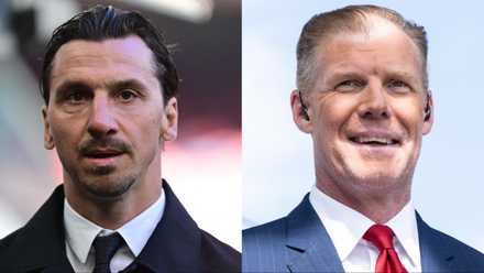 Zlatan Ibrahimovic and Alexi Lalas