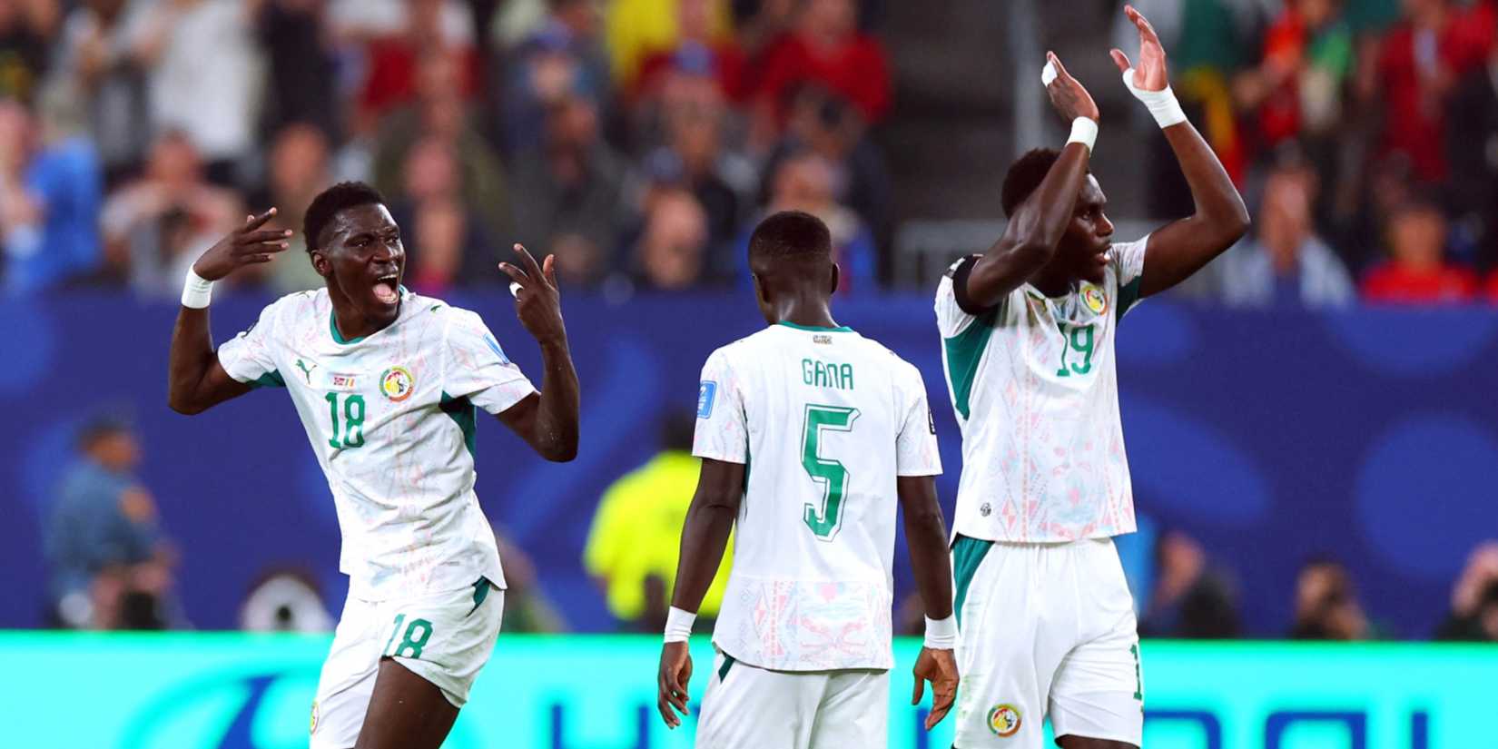 Senegal players at World Cup