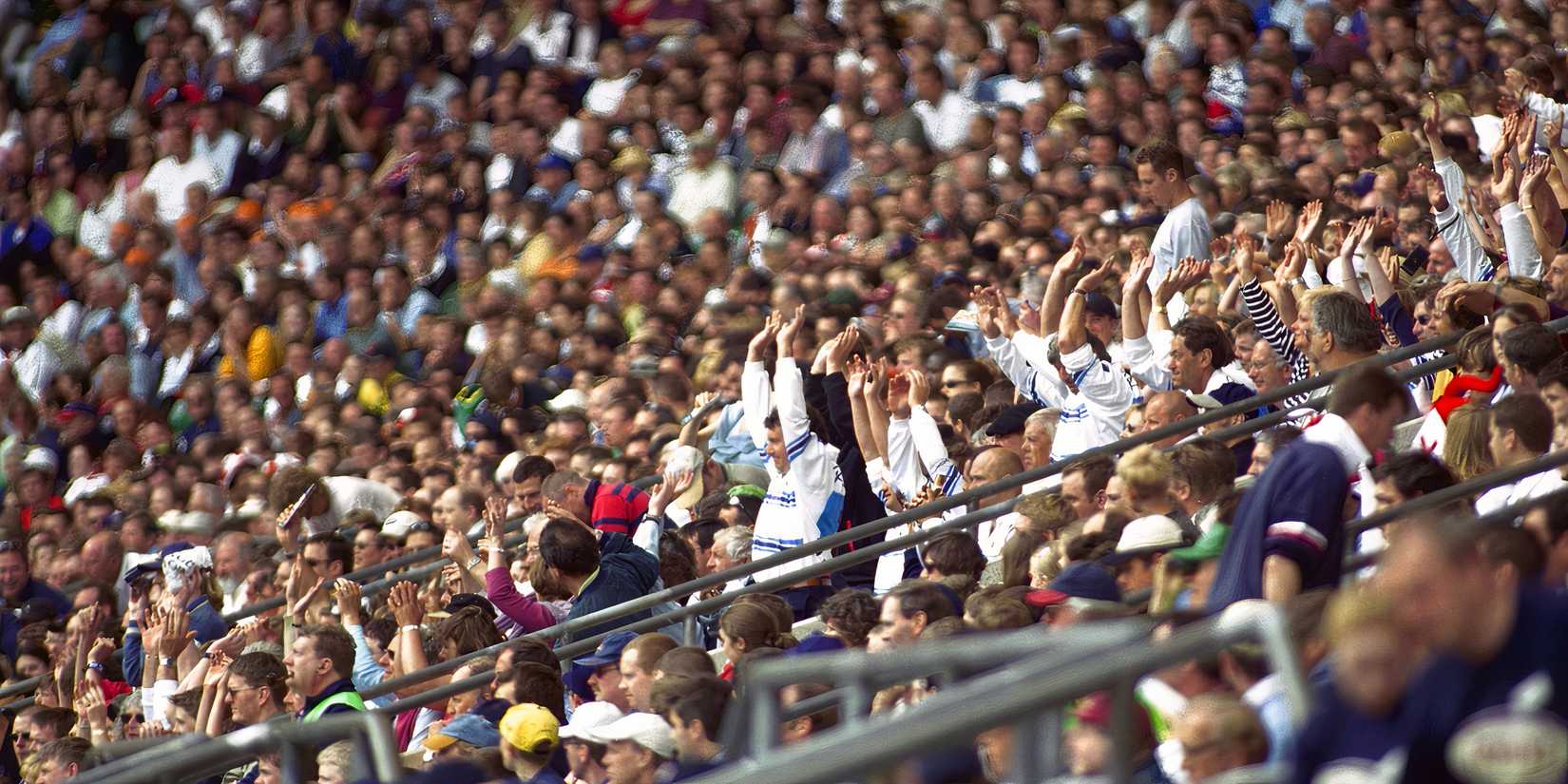 Fans doing Mexican Wave