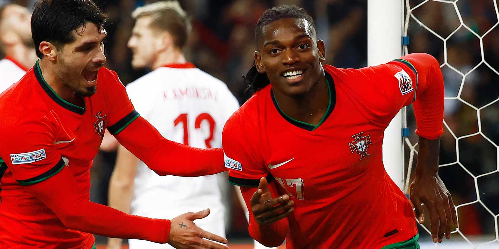 Rafael Leao in action for Portugal
