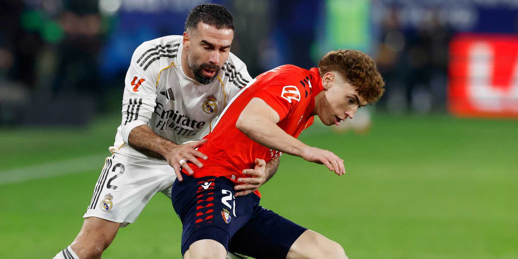 Victor Munoz in action for Osasuna against Real Madrid