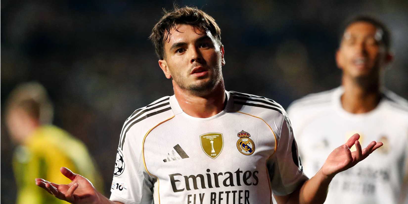 Brahim Diaz celebrates for Real Madrid