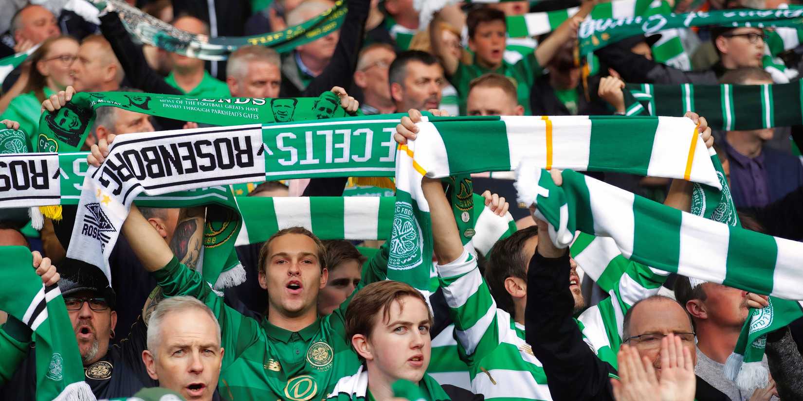 Celtic fans sing