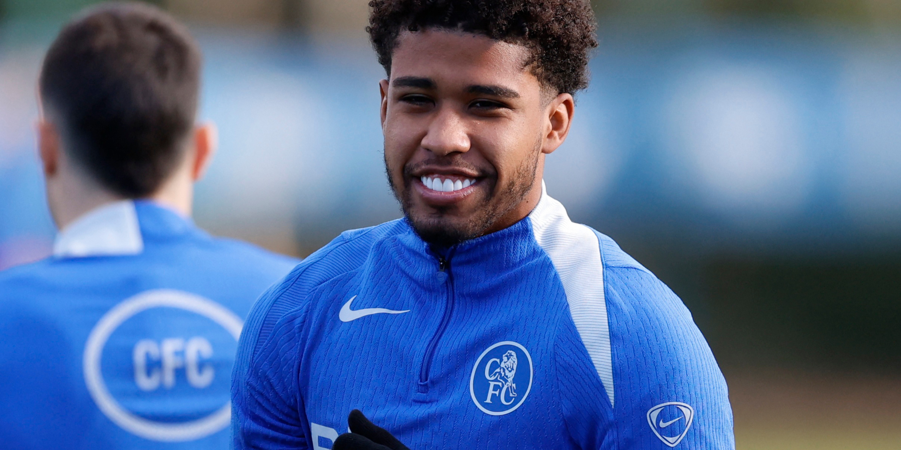 Chelsea's Andrey Santos during training