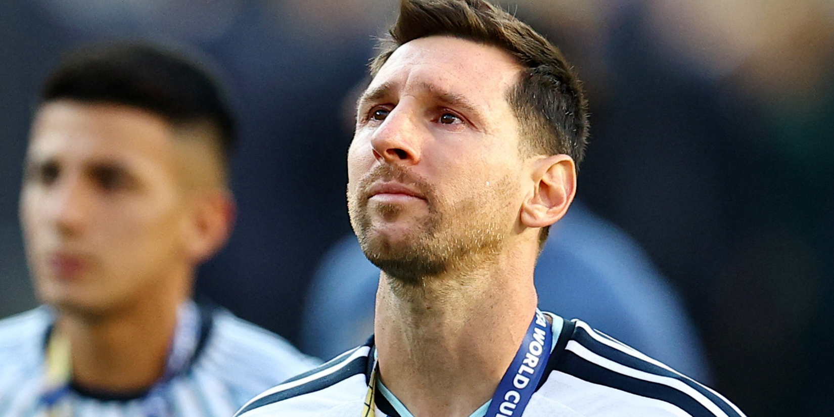 Argentina's Lionel Messi looks dejected after losing the World Cup final