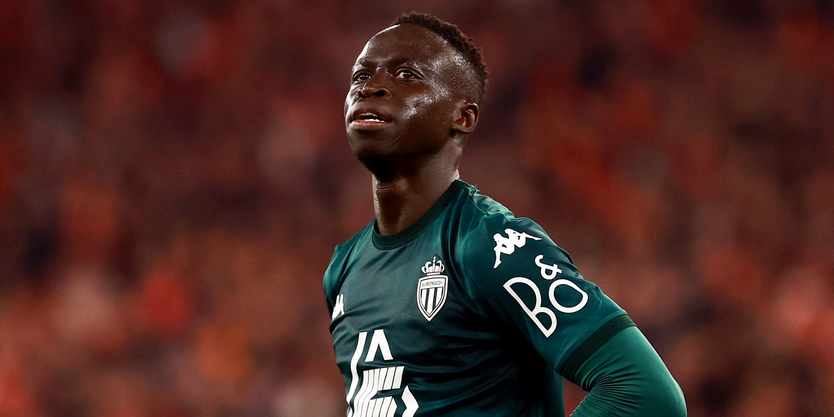 AS Monaco's Krepin Diatta reacts after a missed chance