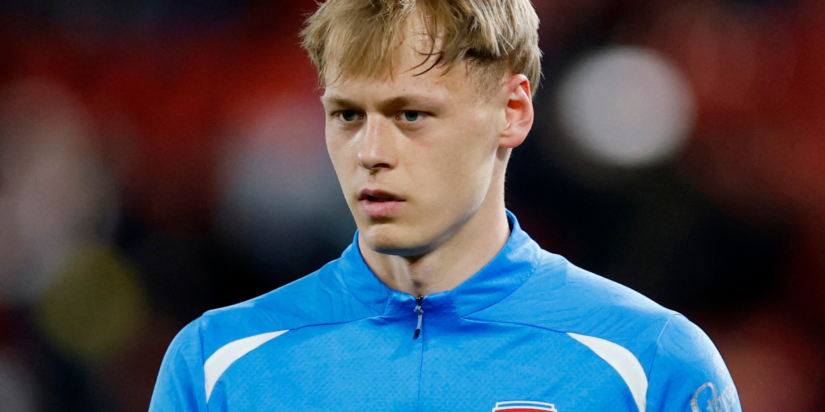 Czech Republic's Lukas Hornicek during the warm up before the match