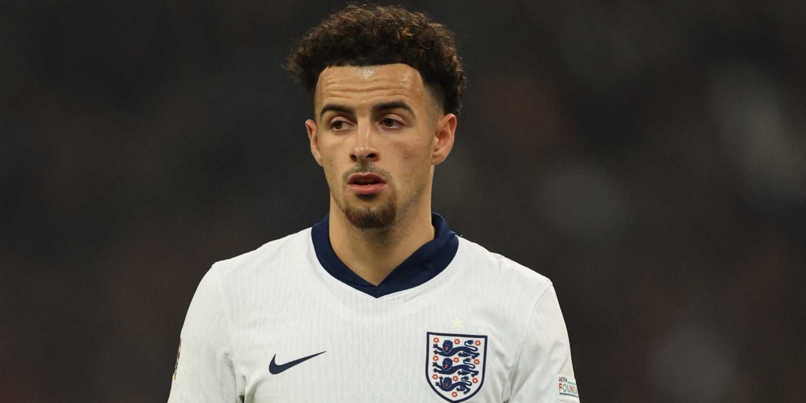 Curtis Jones playing for England