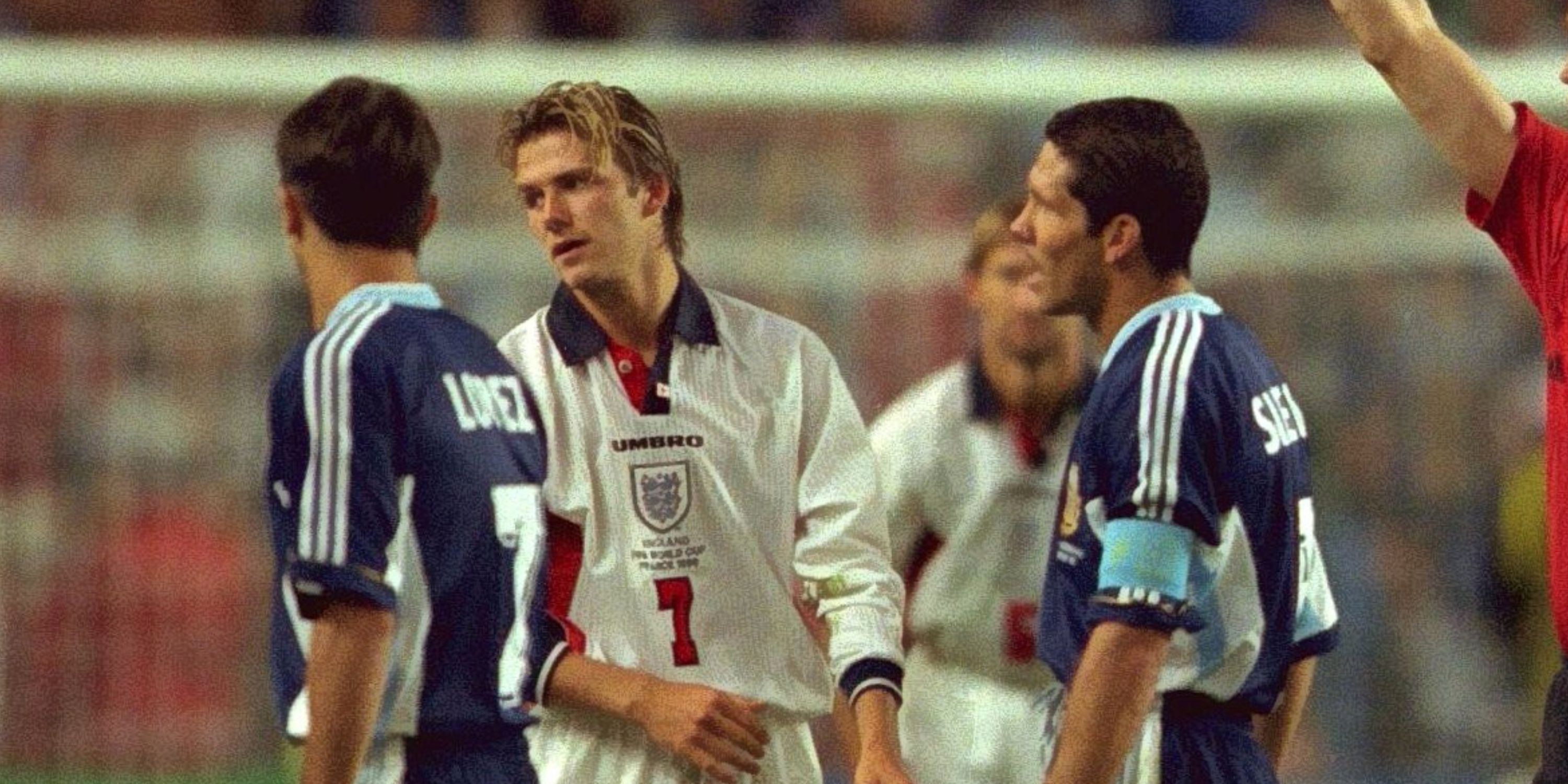 David Beckham England Diego Simeone Argentina World Cup 1998