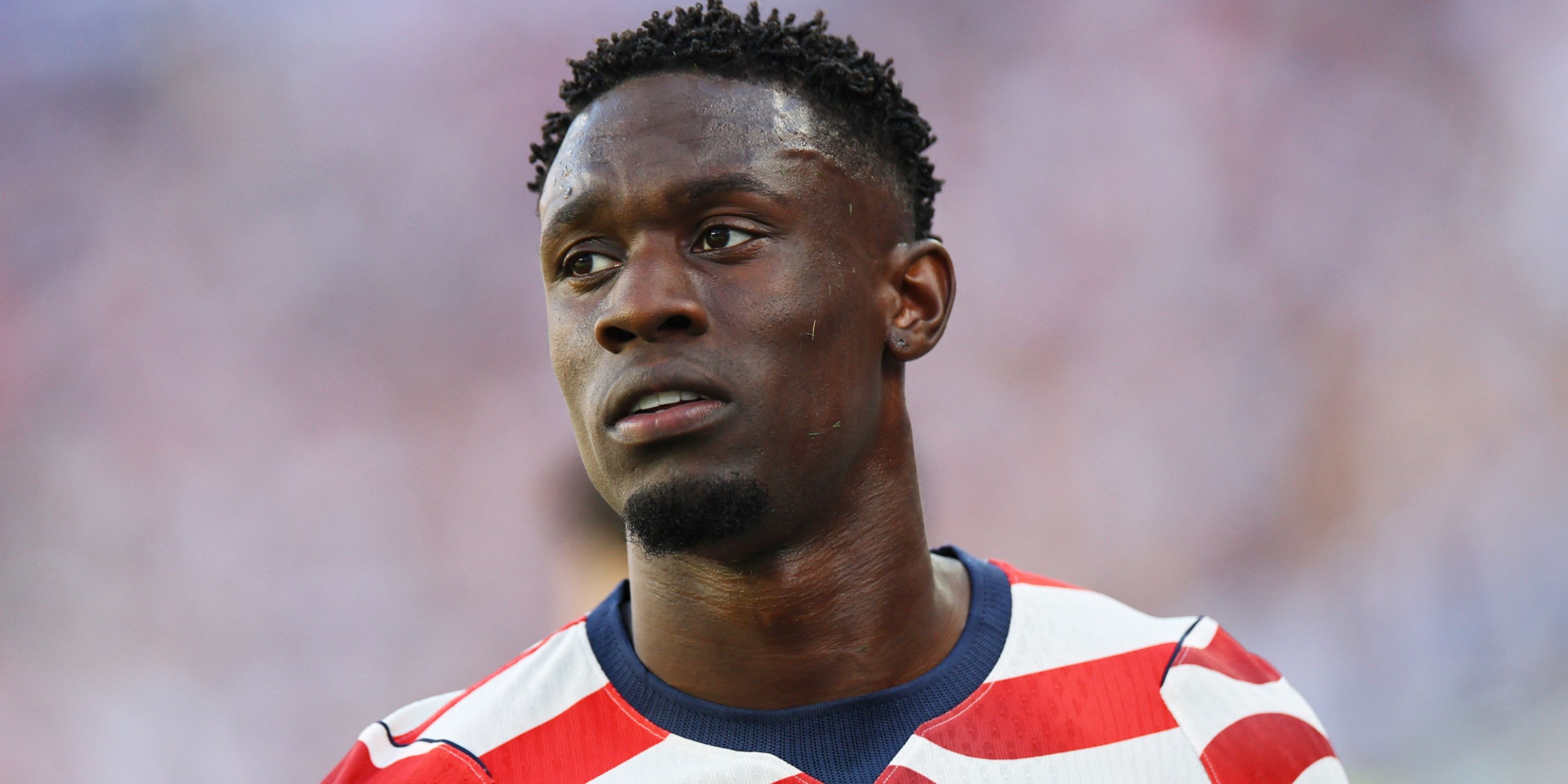 USA's Folarin Balogun after red card vs Bosnia