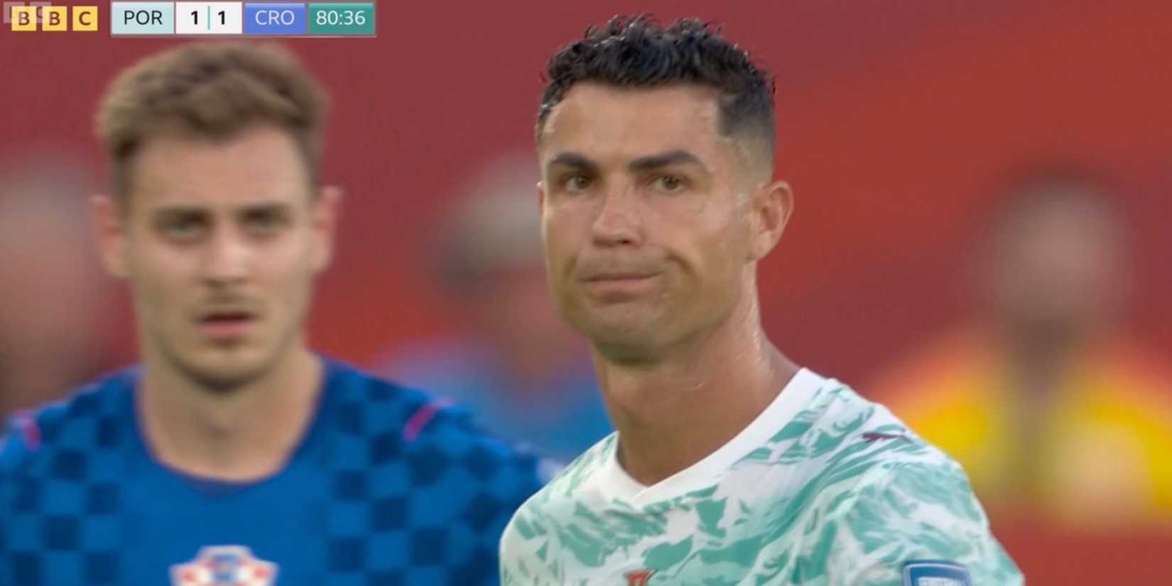 Ronaldo subbed off vs Croatia