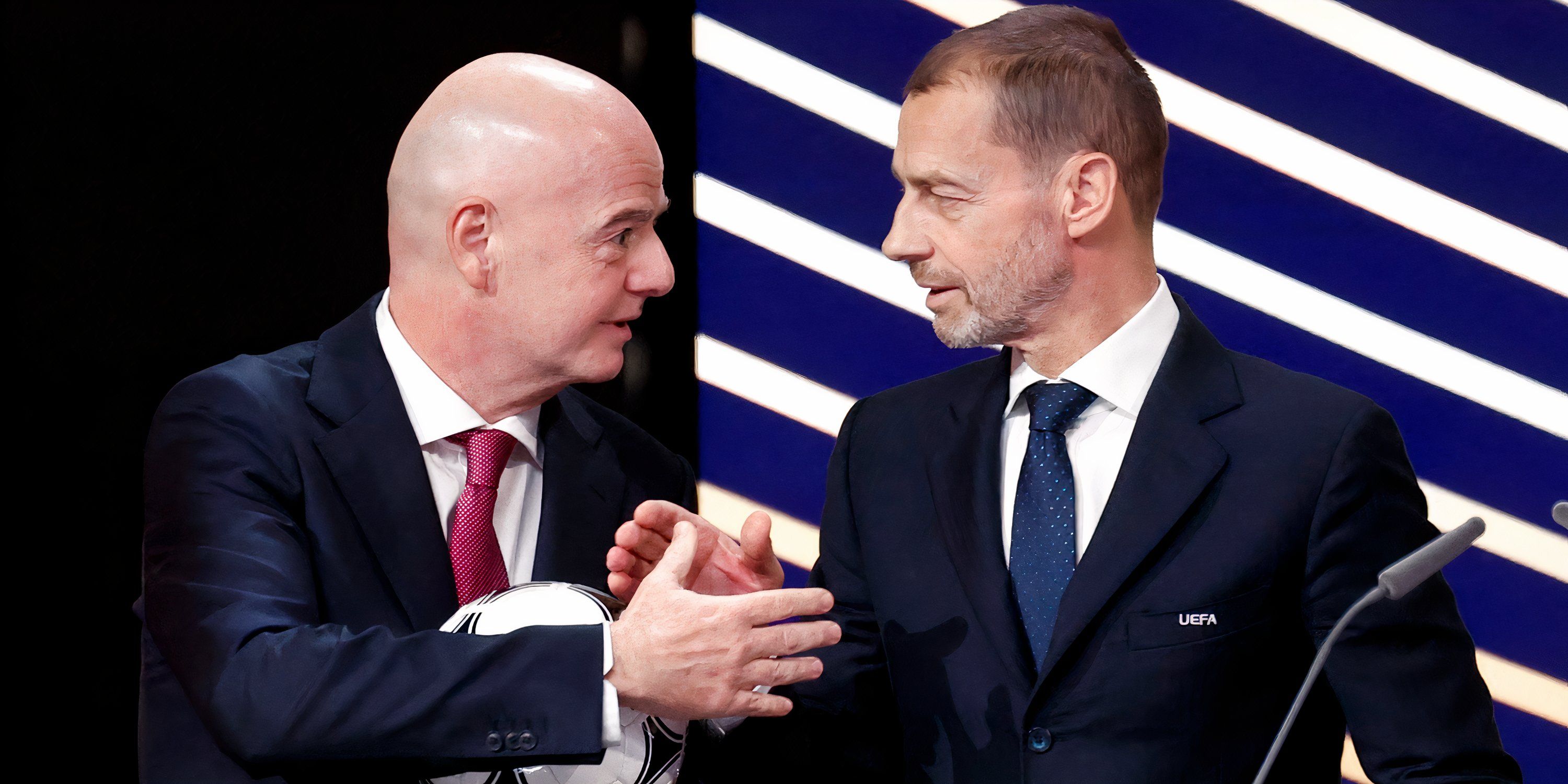 Gianni Infantino with Aleksander Ceferin