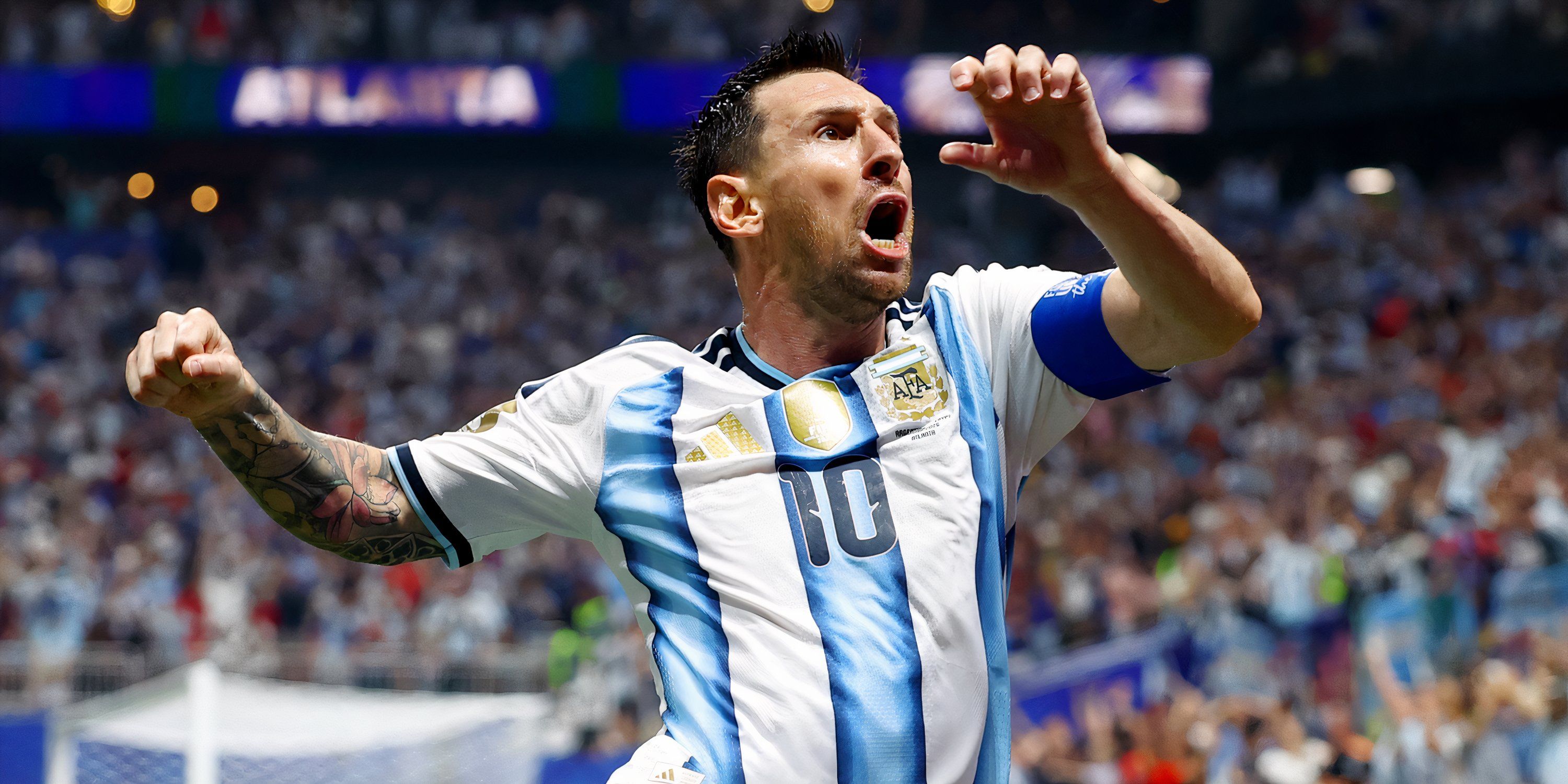 Messi celebrating 