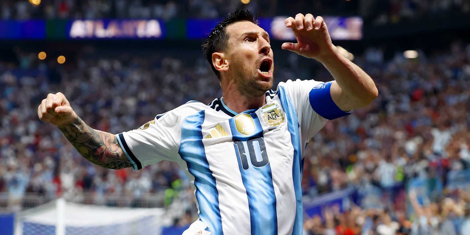Messi celebrating 