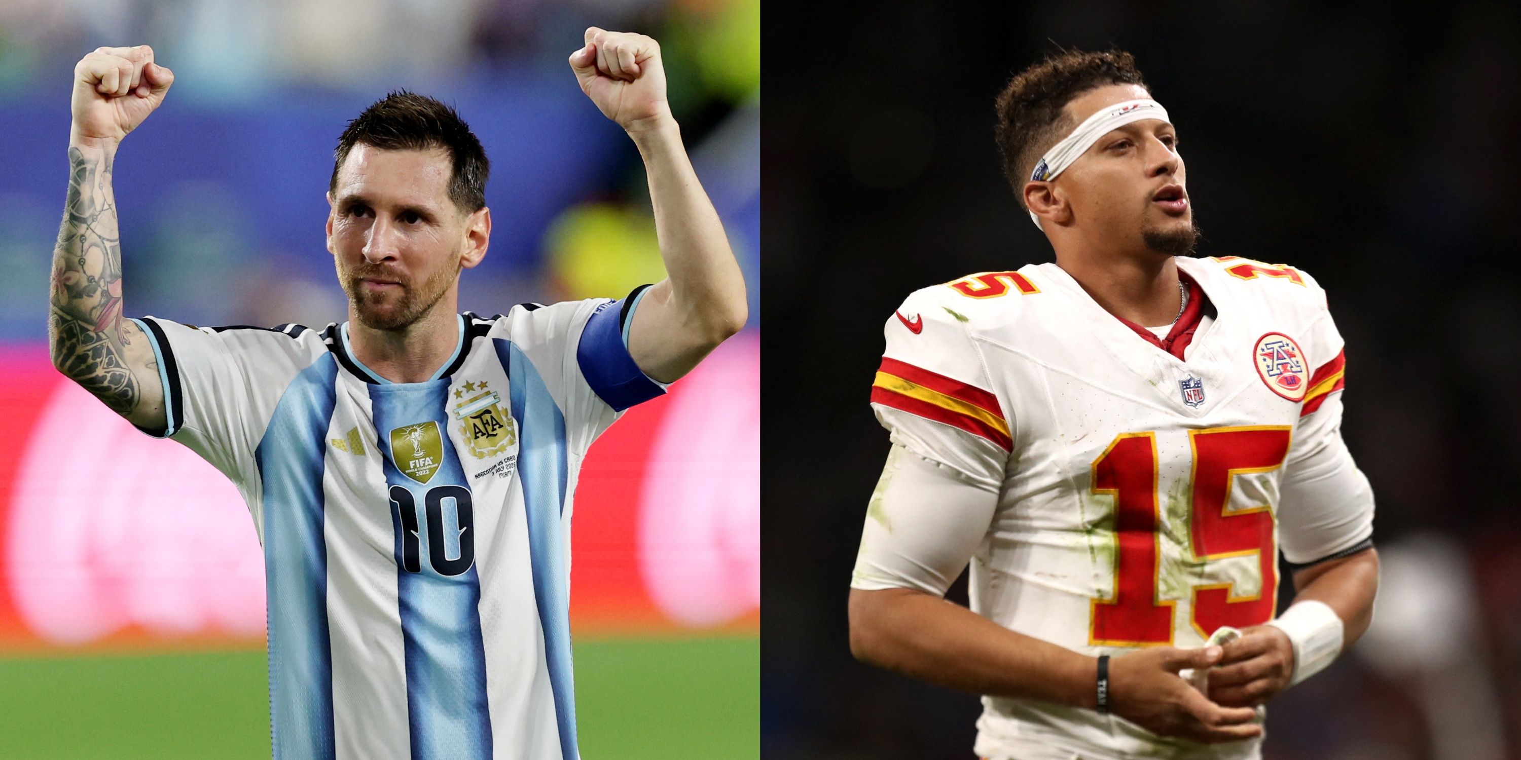 Lionel Messi Argentina Patrick Mahomes Kansas City Chiefs
