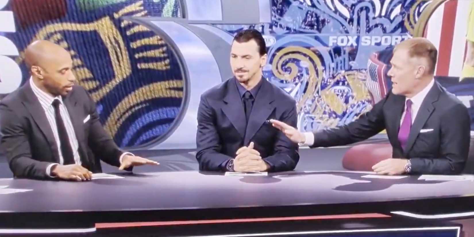 Thierry Henry, Zlatan Ibrahimovic and Alexi Lalas