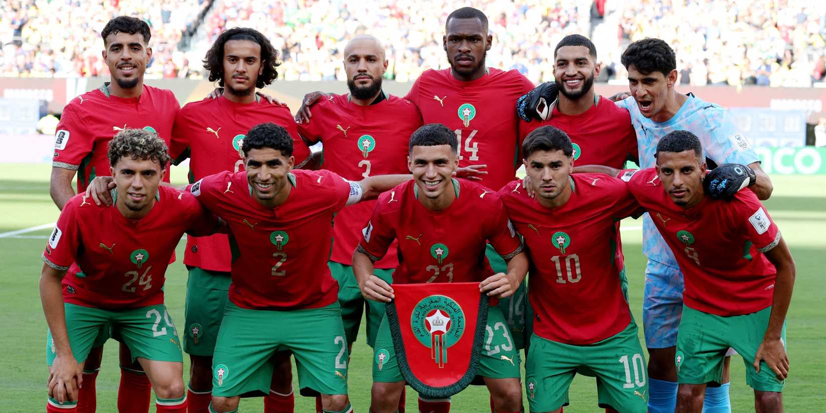 Morocco Team Photo ahead of World Cup 2026 Game vs Brazil