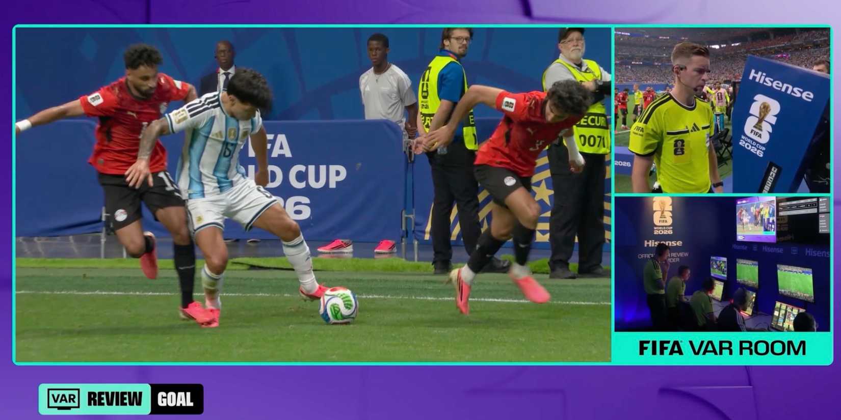 Egypt foul on Lisandro Martinez
