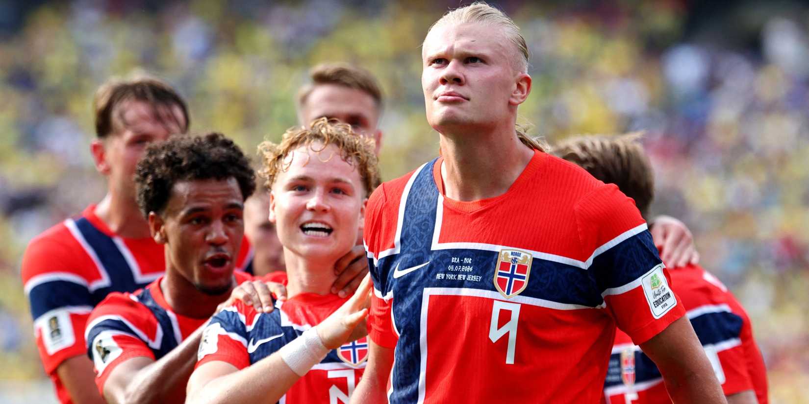 Erling Haaland and Norway teammates