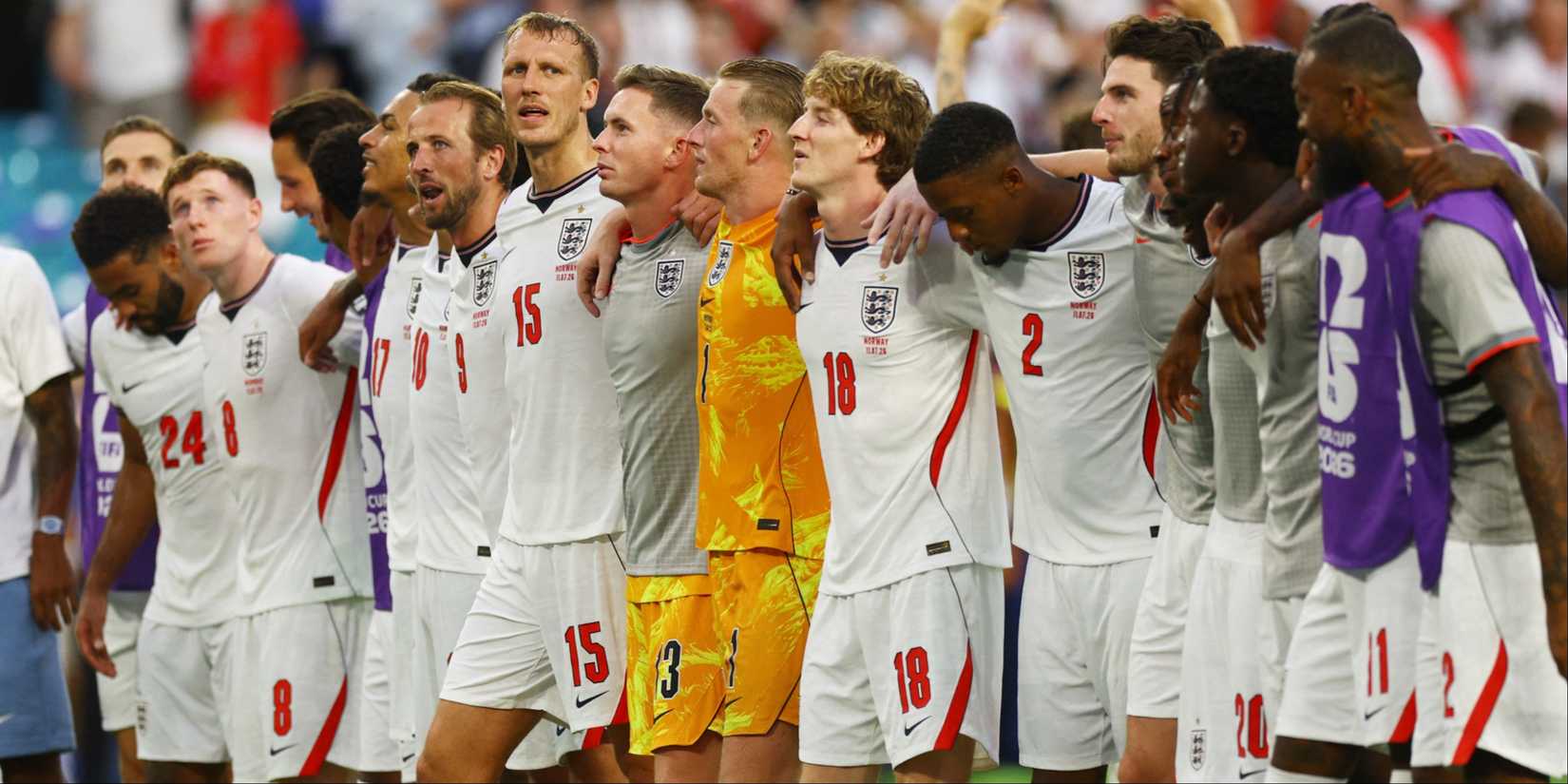 England Players vs Norway