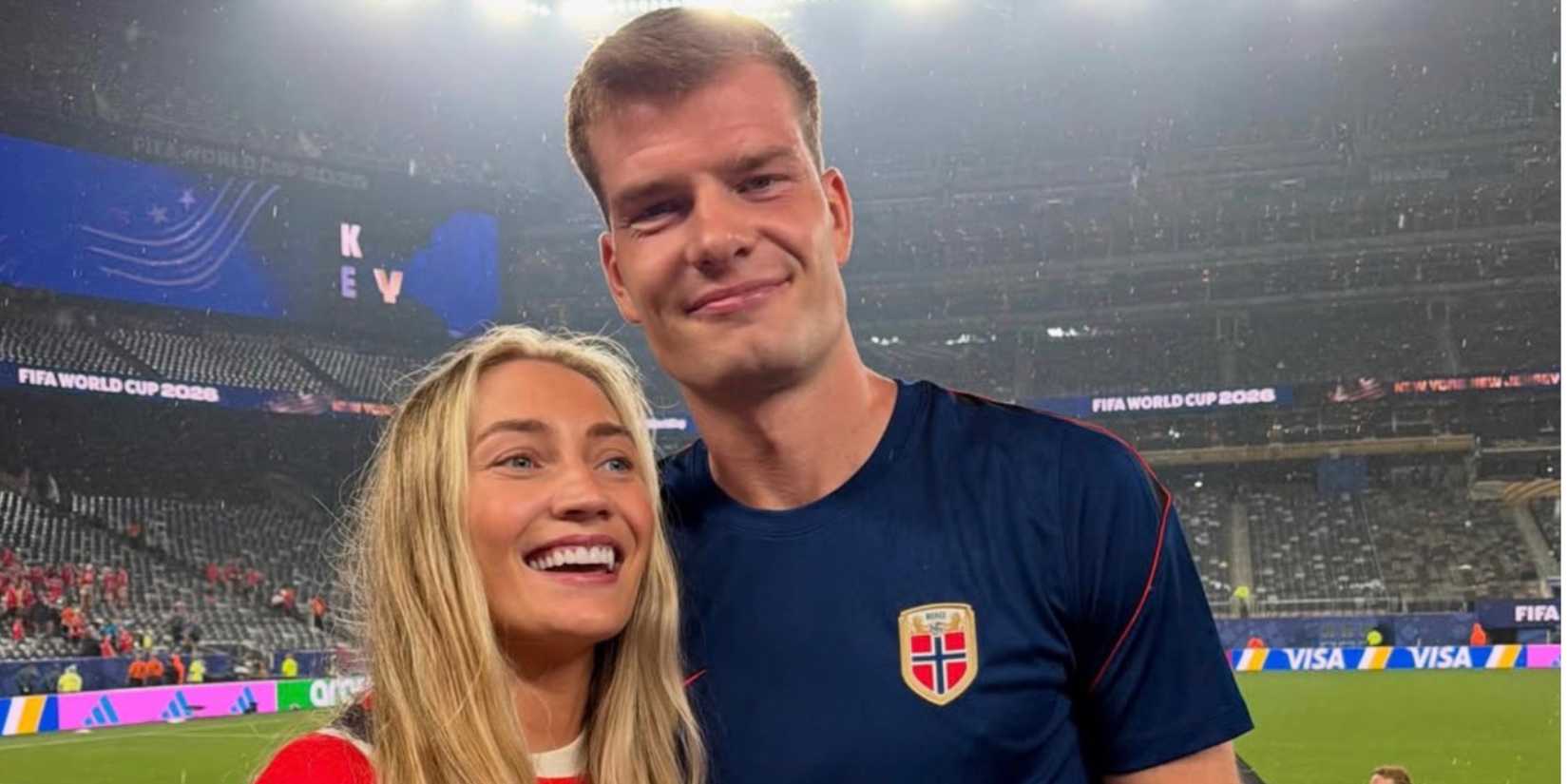 Alexander Sorloth and Lena Selnes