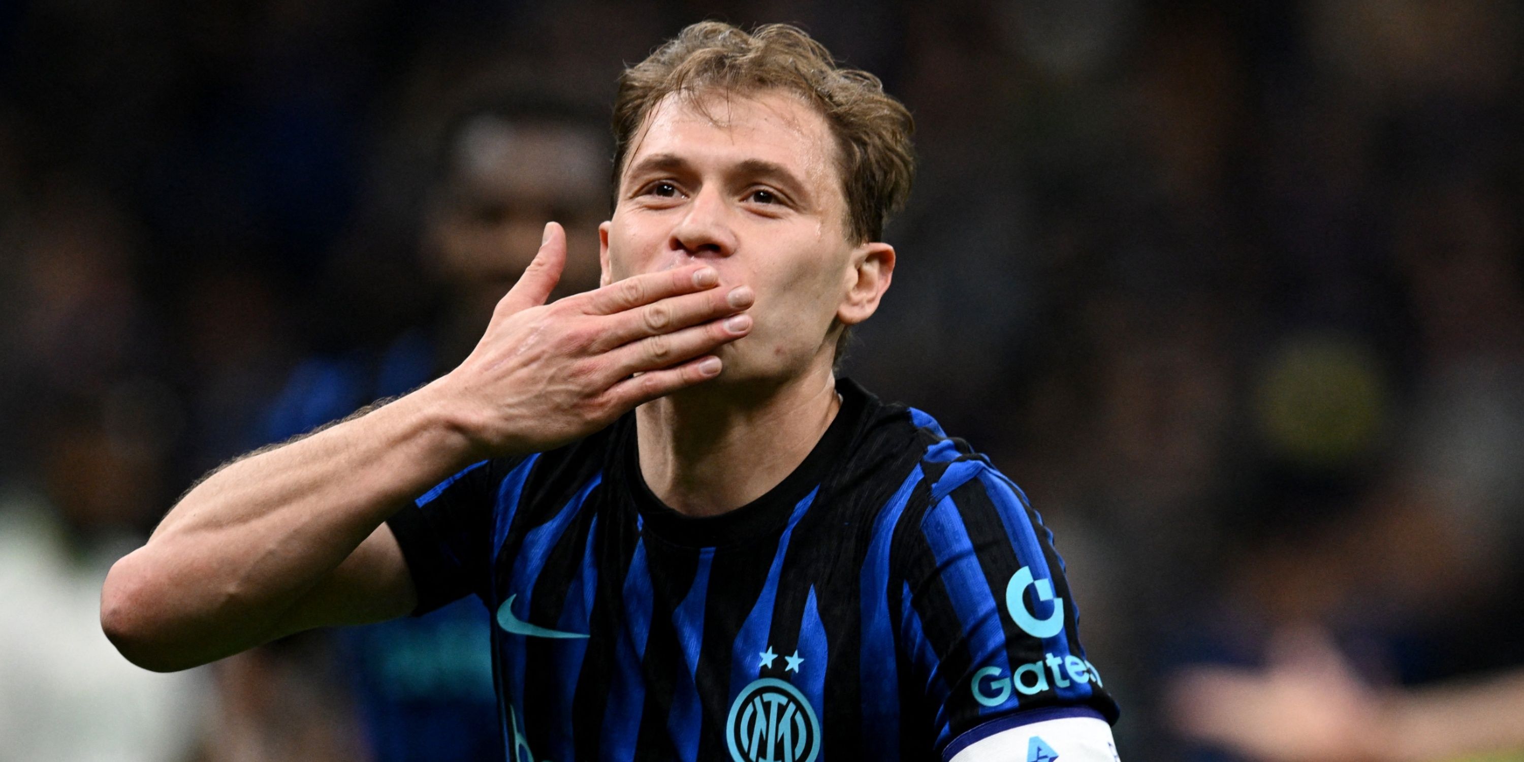 Nicolo Barella in action for Inter Milan