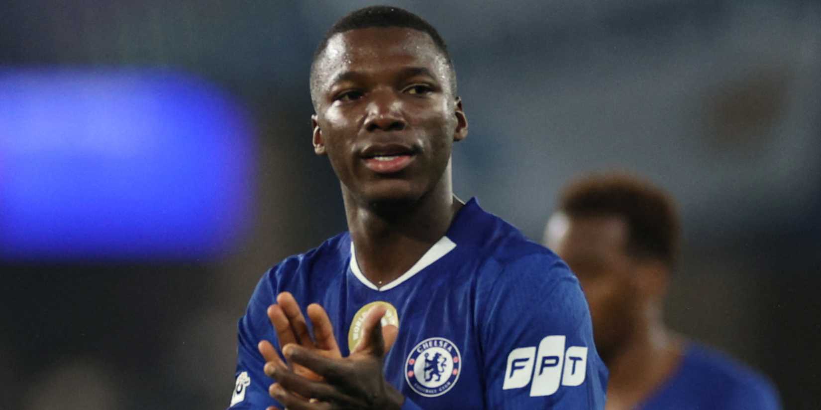 Moises Caicedo in action for Chelsea