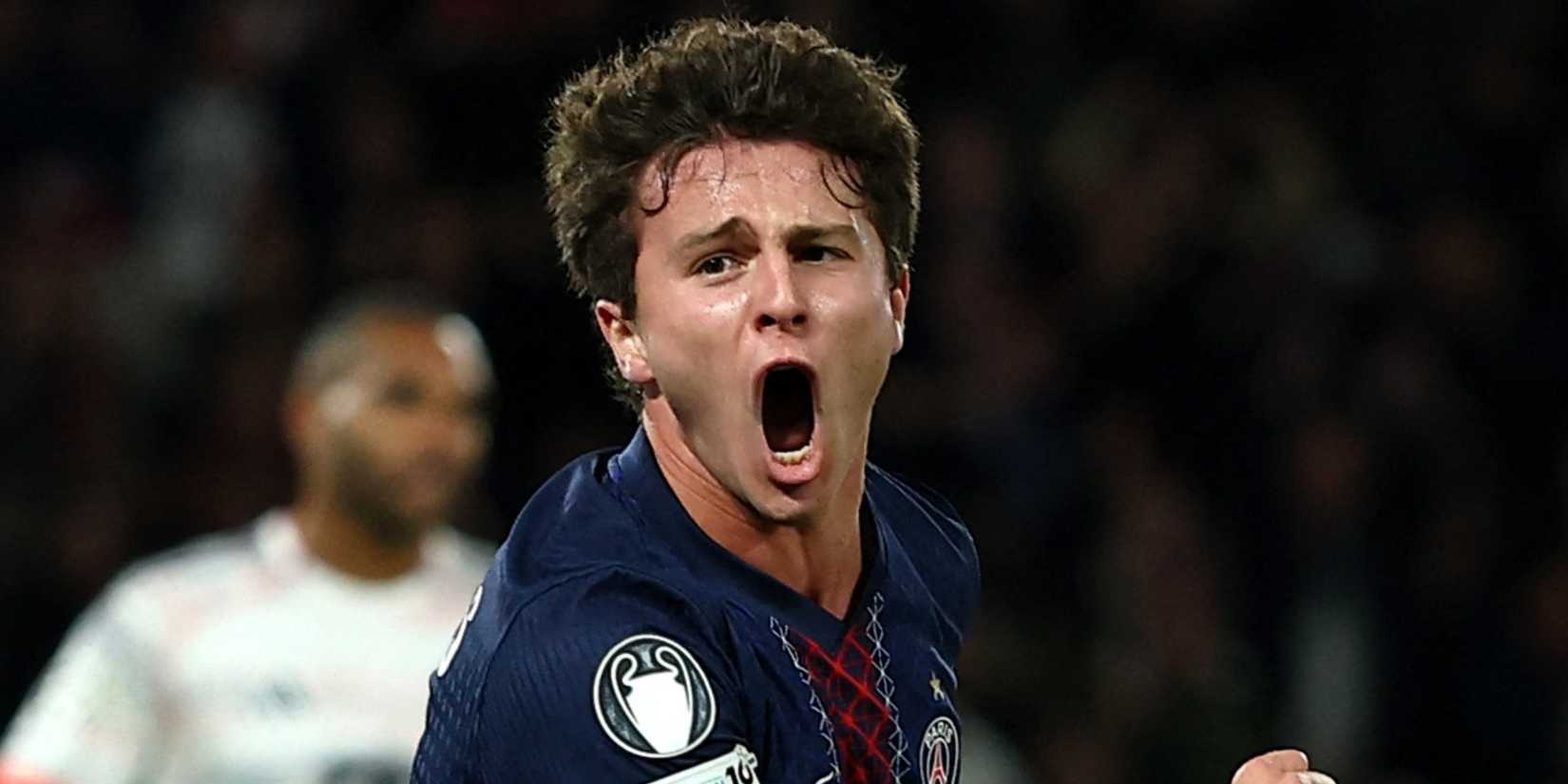 Joao Neves in action for PSG
