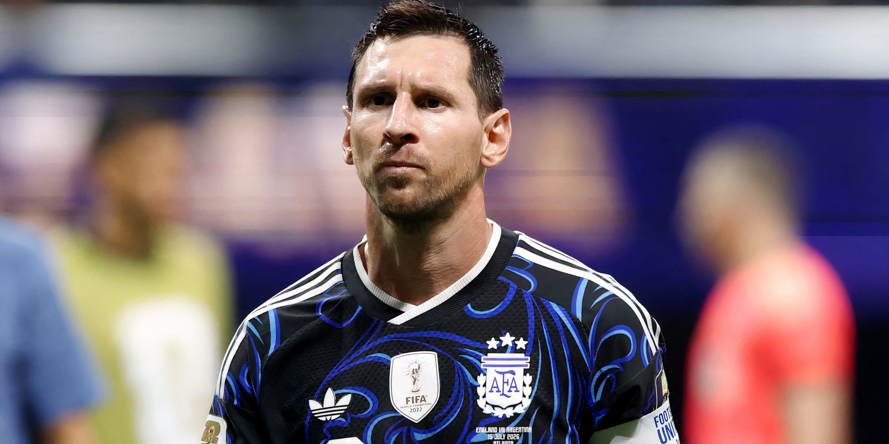 Lionel Messi during Argentina's win over England