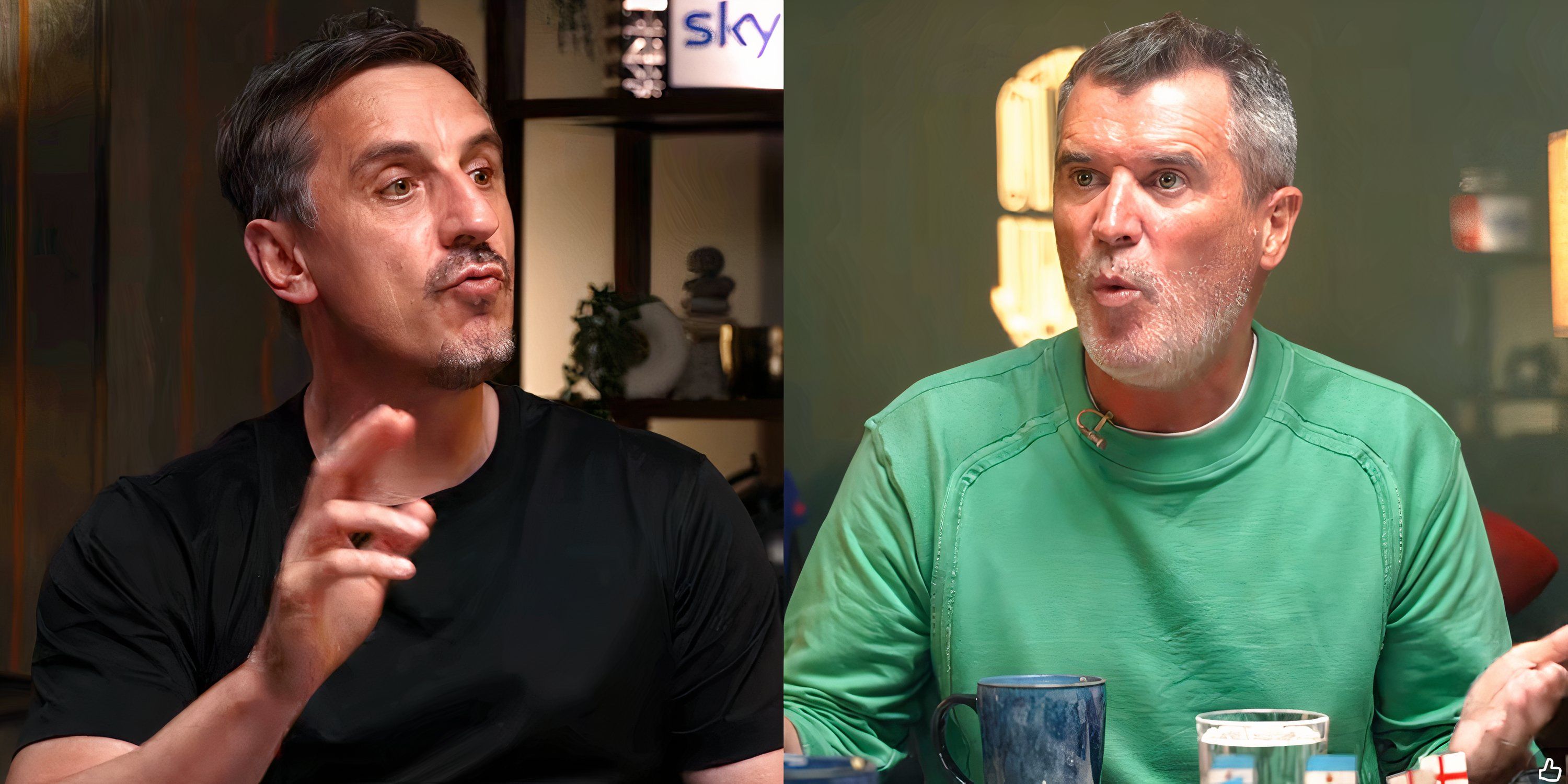 Gary Neville Roy Keane 