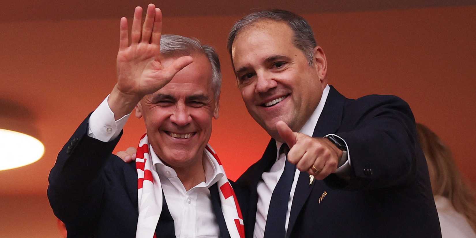Mark Carney Canada Prime Minister Victor Montagliani President CONCACAF Vice President FIFA