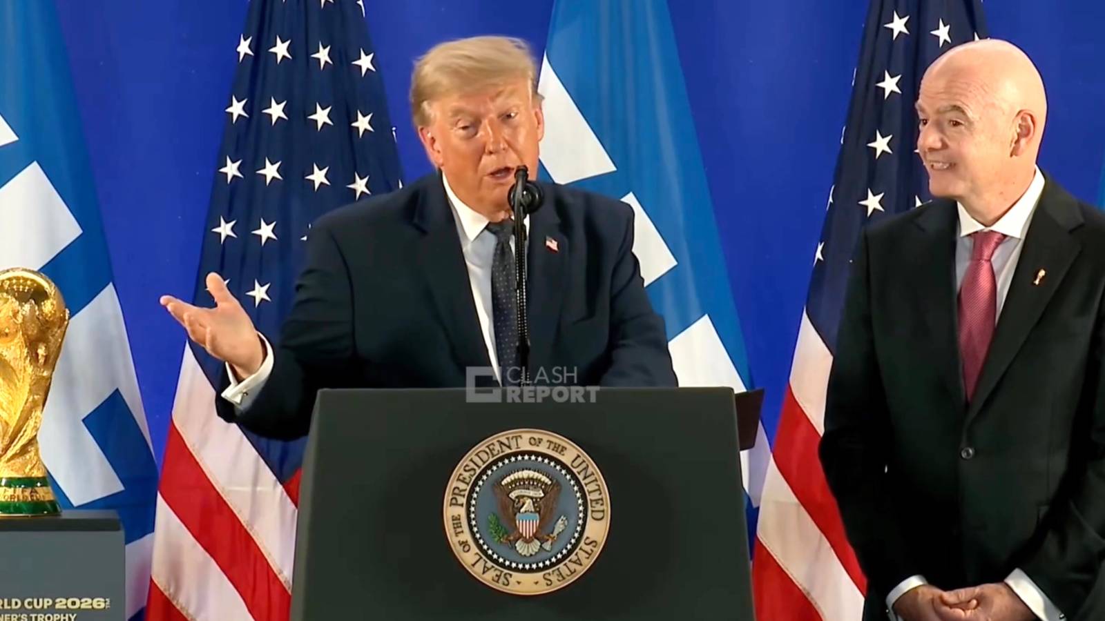 Donald Trump slams Thomas Tuchel decision during England 1-2 Argentina - Gianni Infantino reacts