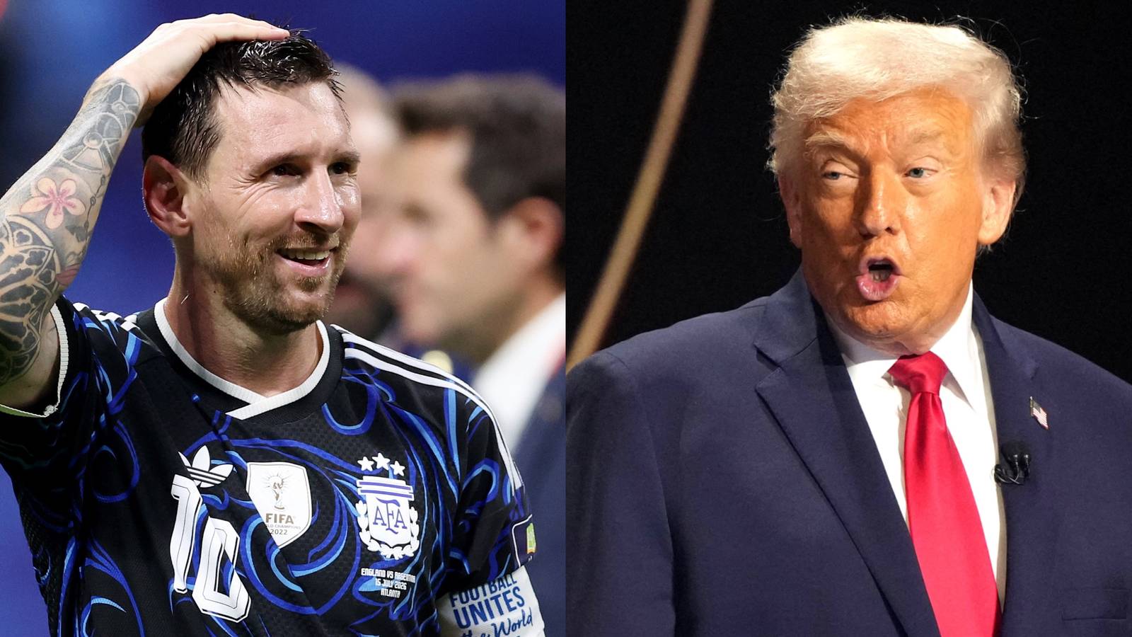 Donald Trump mocked as his surprise comments about Lionel Messi vs England go viral