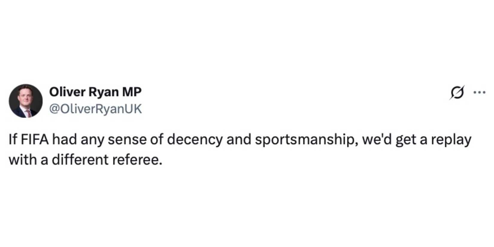 MP calls for England vs Argentina replay