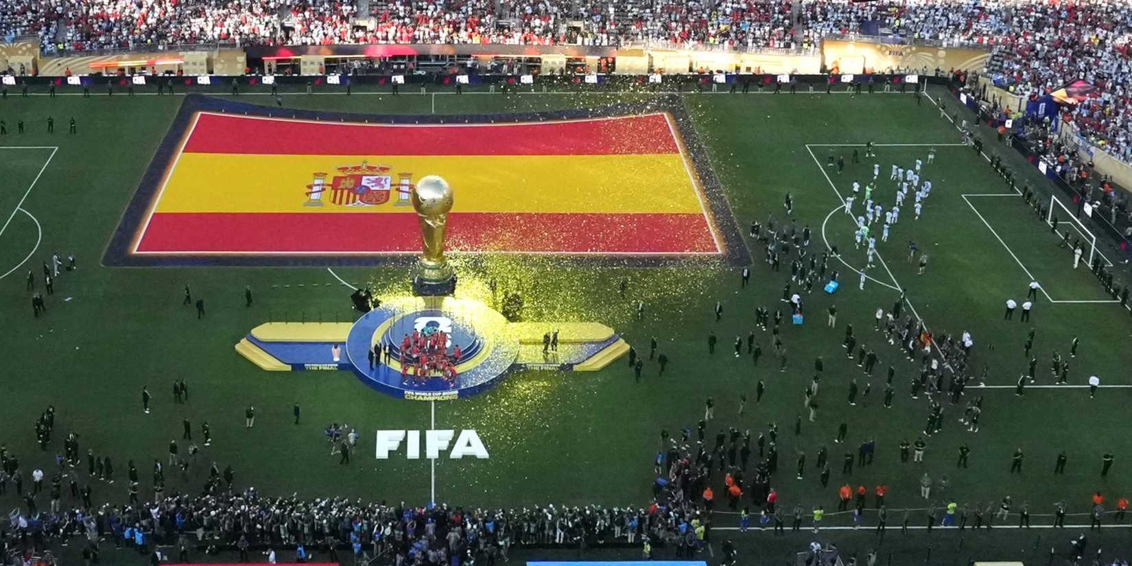 Argentina players turns backs on Spain