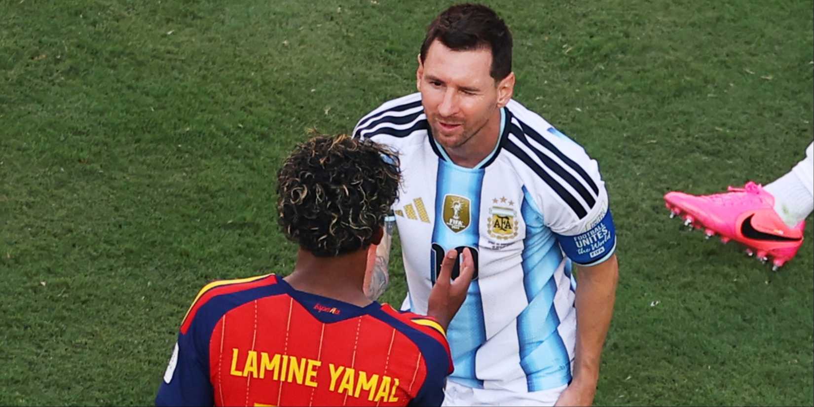 Lamine Yamal and Lionel Messi