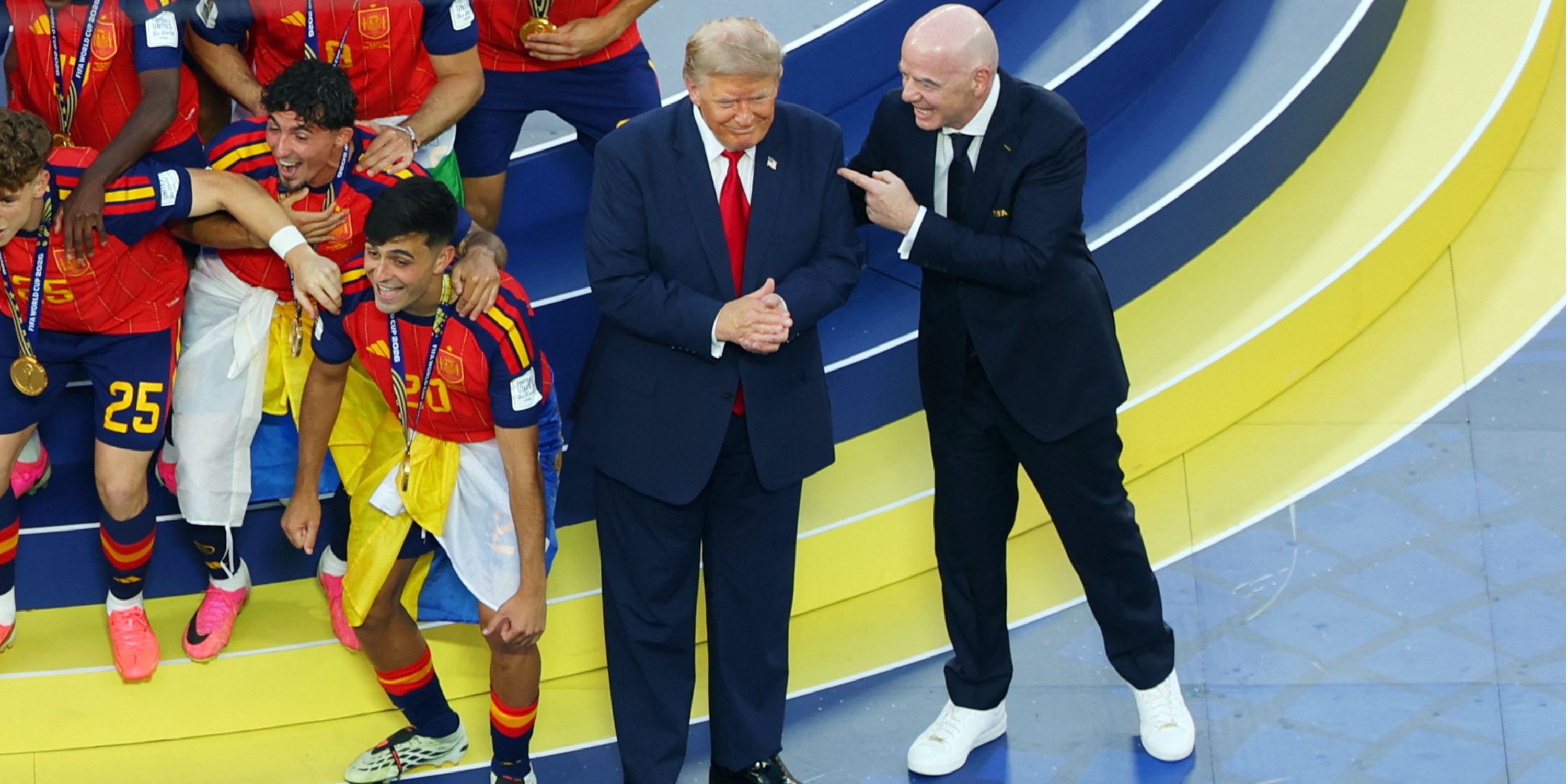Lip Reader 'Reveals' What Gianni Infantino Told Donald Trump During Spain Celebrations
