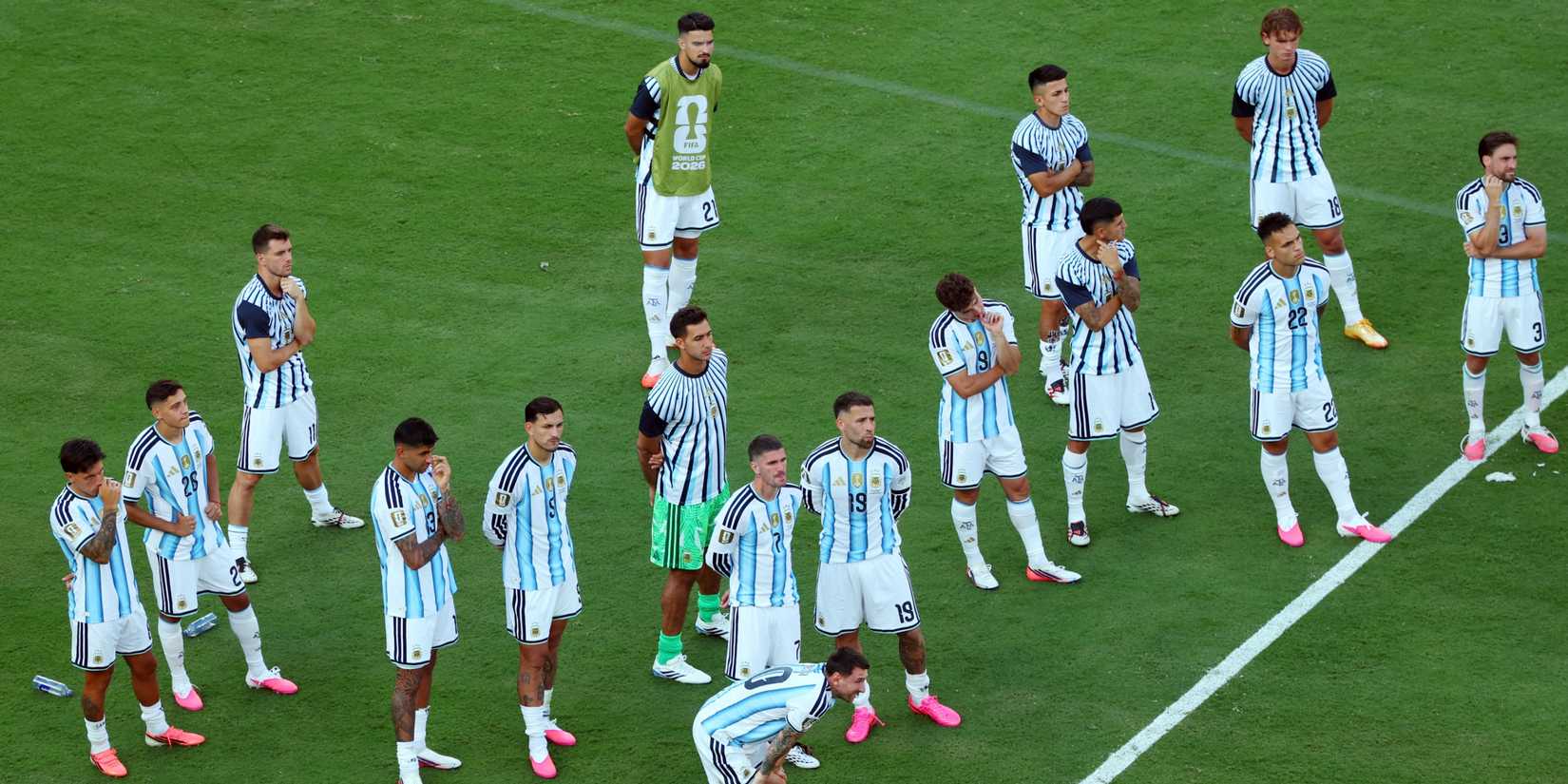 Argentina players after the 2026 World Cup final
