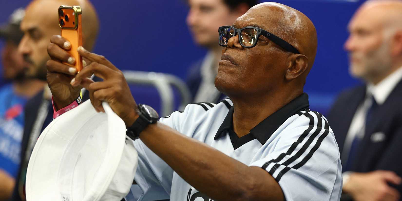 Samuel L. Jackson during the 2026 World Cup match between Egypt and Australia