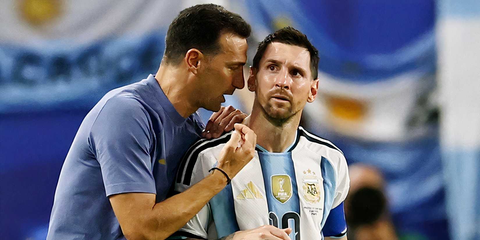 Lionel Scaloni and Lionel Messi