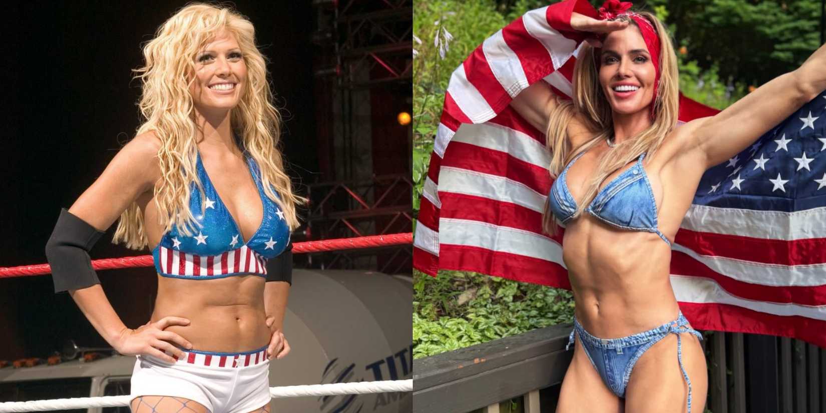 Torrie Wilson then and now