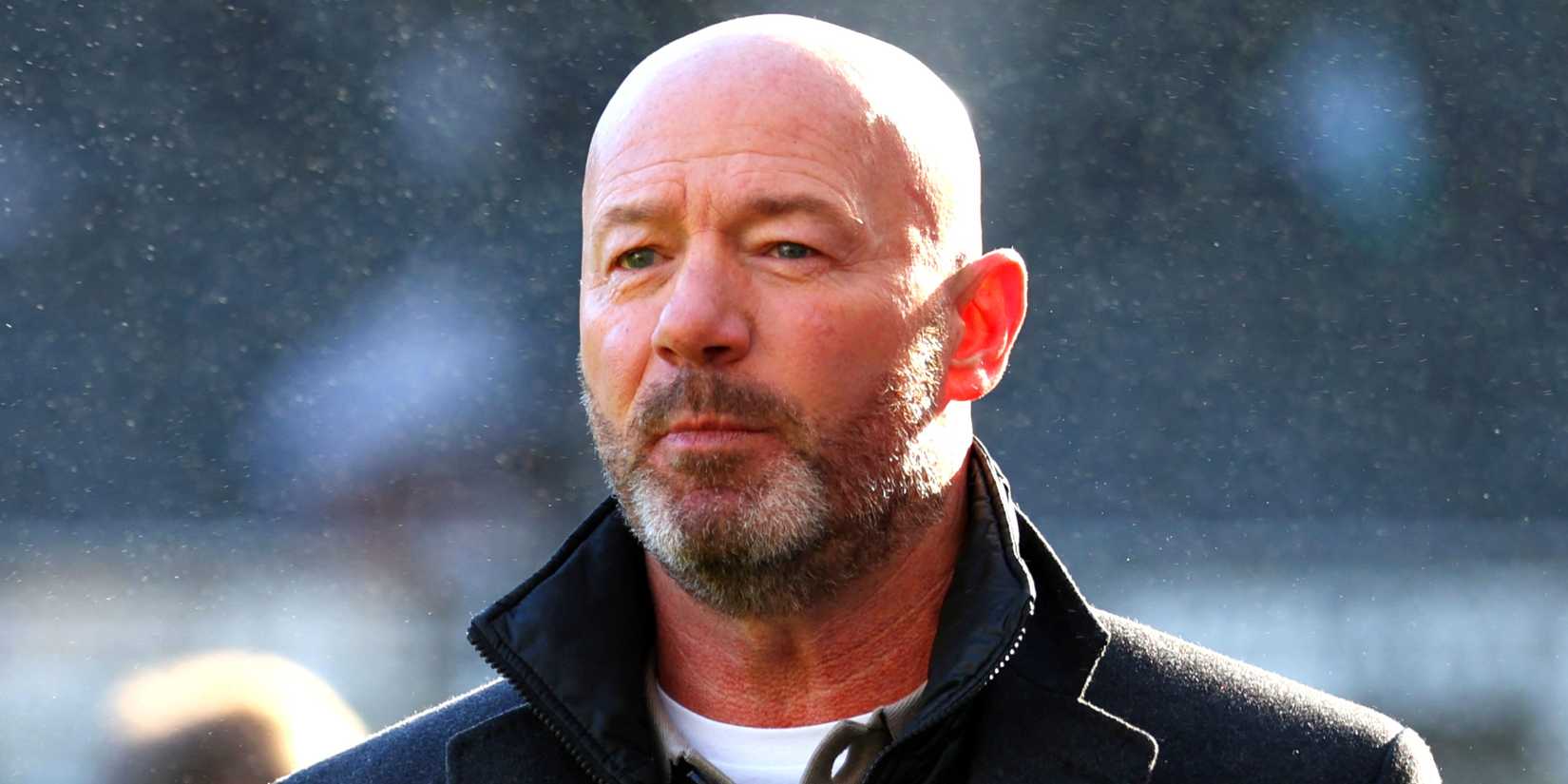 Newcastle United legend Alan Shearer looks on
