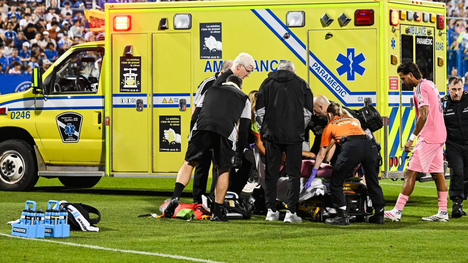 Berterame Rushed to Hospital After Horrific Clash of Heads