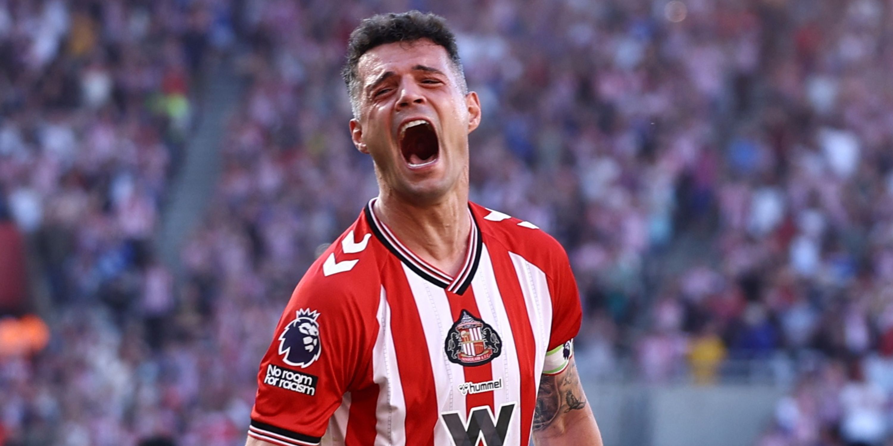 Granit Xhaka in action for Sunderland