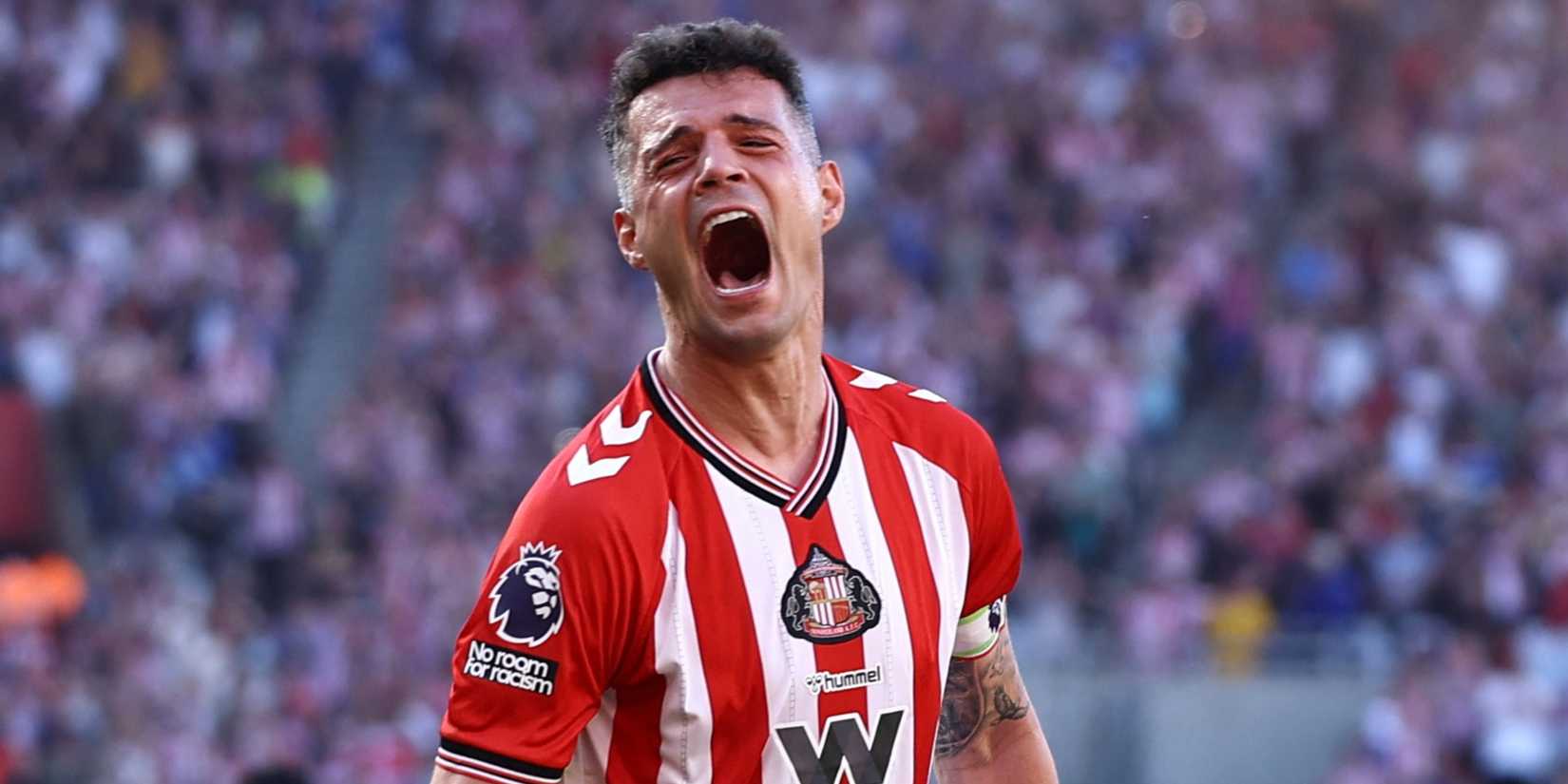 Granit Xhaka in action for Sunderland