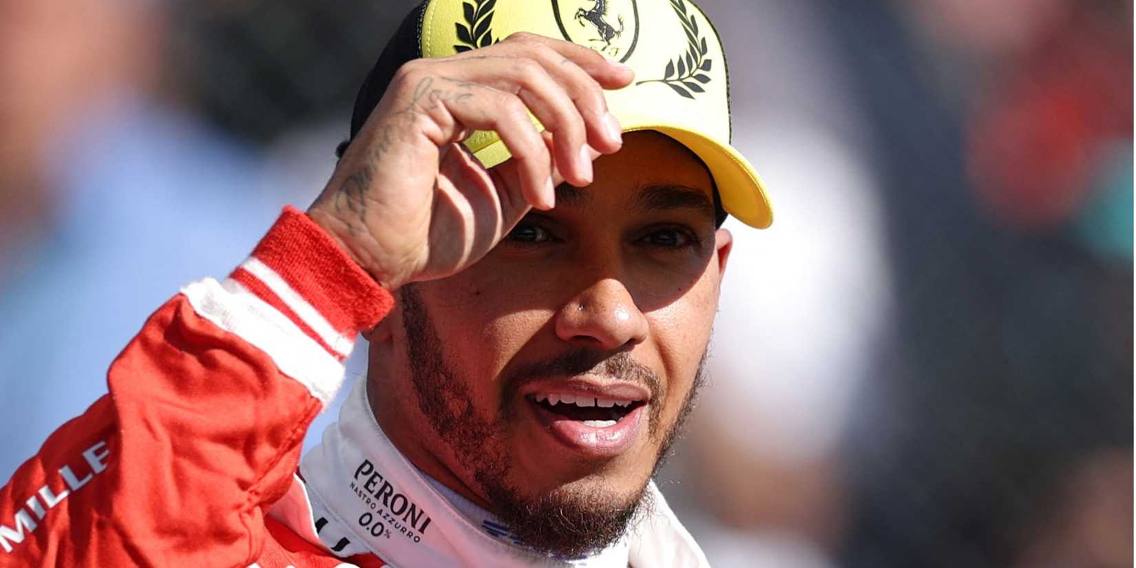 Lewis Hamilton Looks Surprised