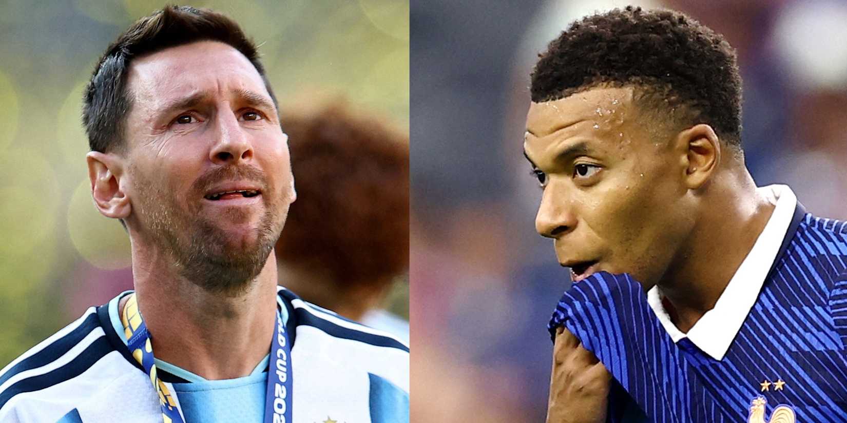 Lionel Messi and Kylian Mbappe