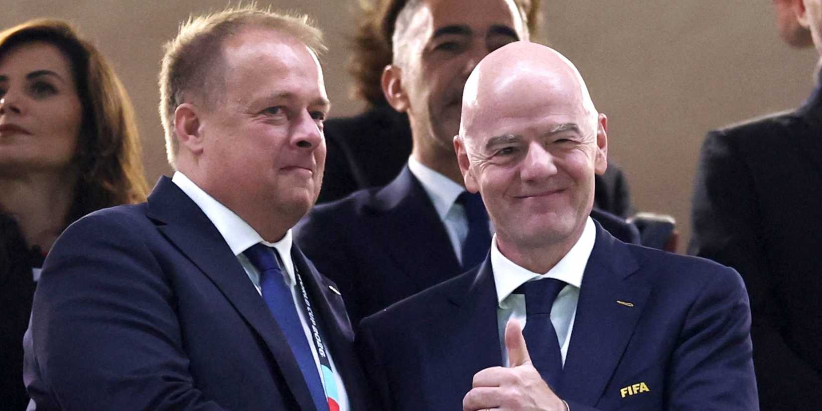 David Trunda and Gianni Infantino