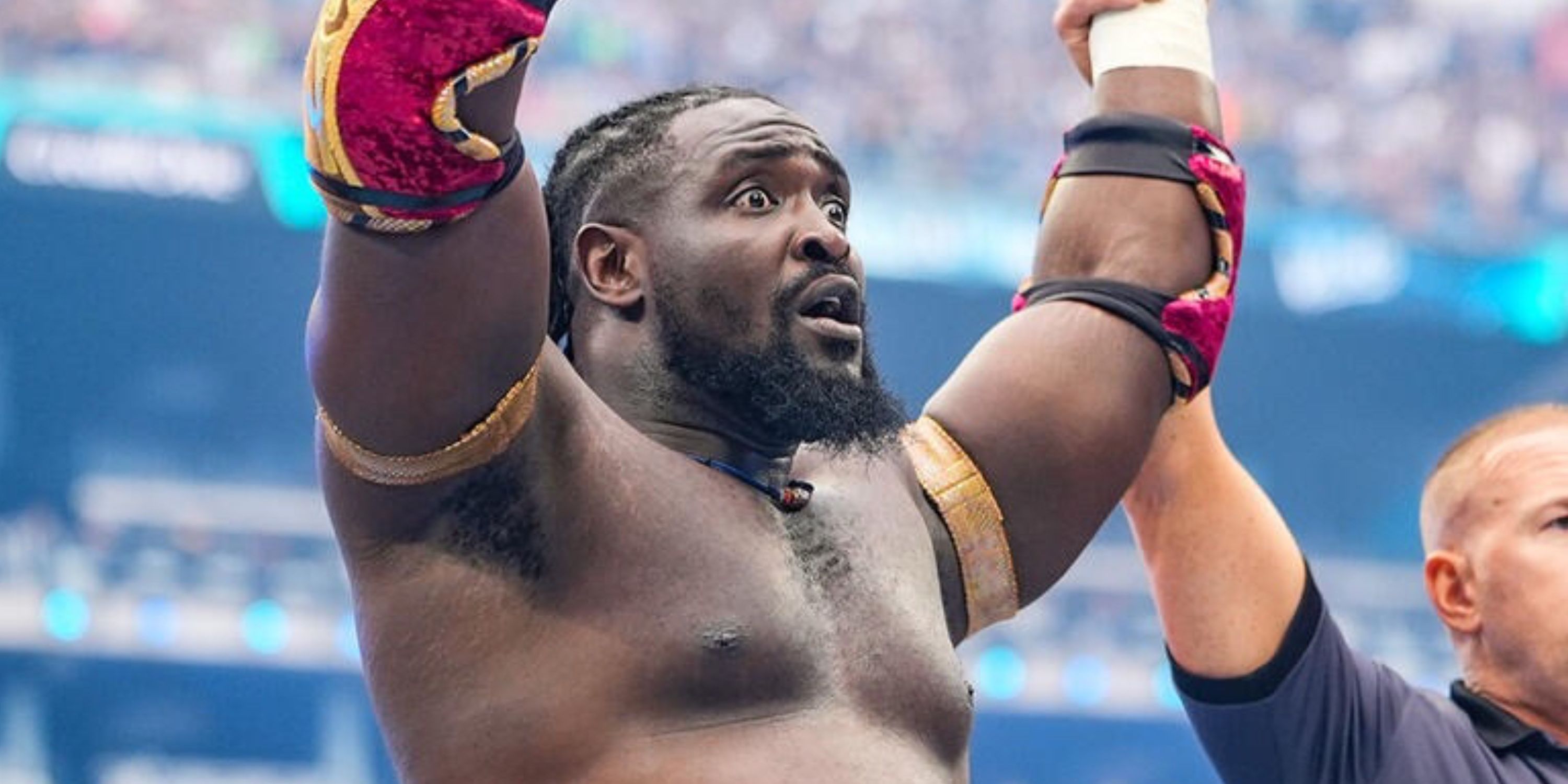 Oba Femi's Body Transformation Since His First Match With Brock Lesnar