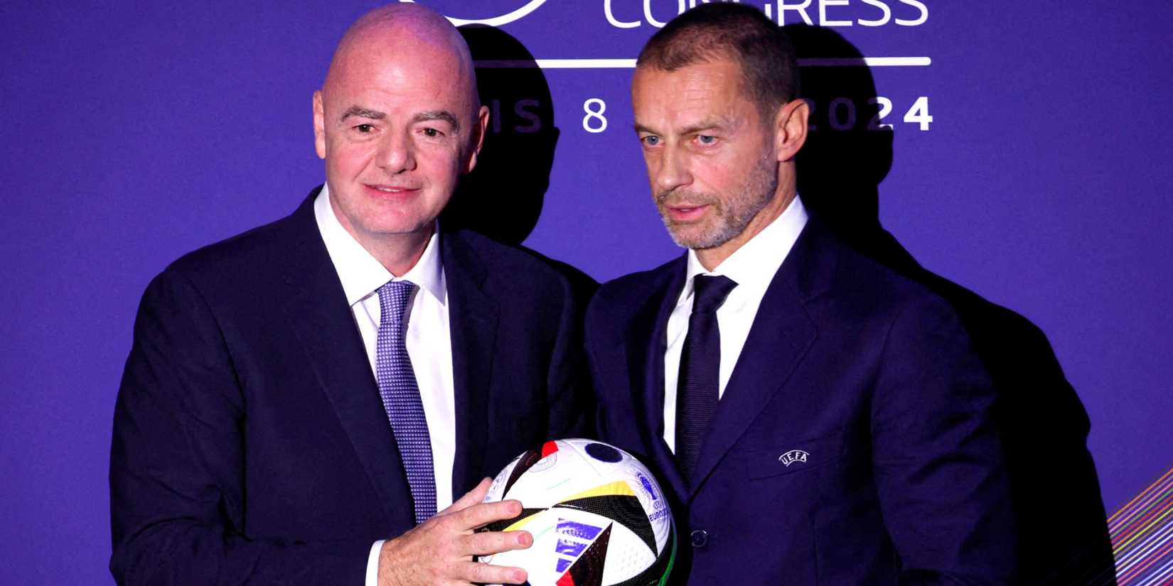 FIFA president Gianni Infantino and UEFA president Aleksander Ceferin